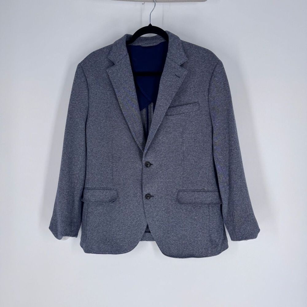 Bonobos Lanificio Fortex Charcoal Gray Blazer Sports Coat Mens size 40R Italian